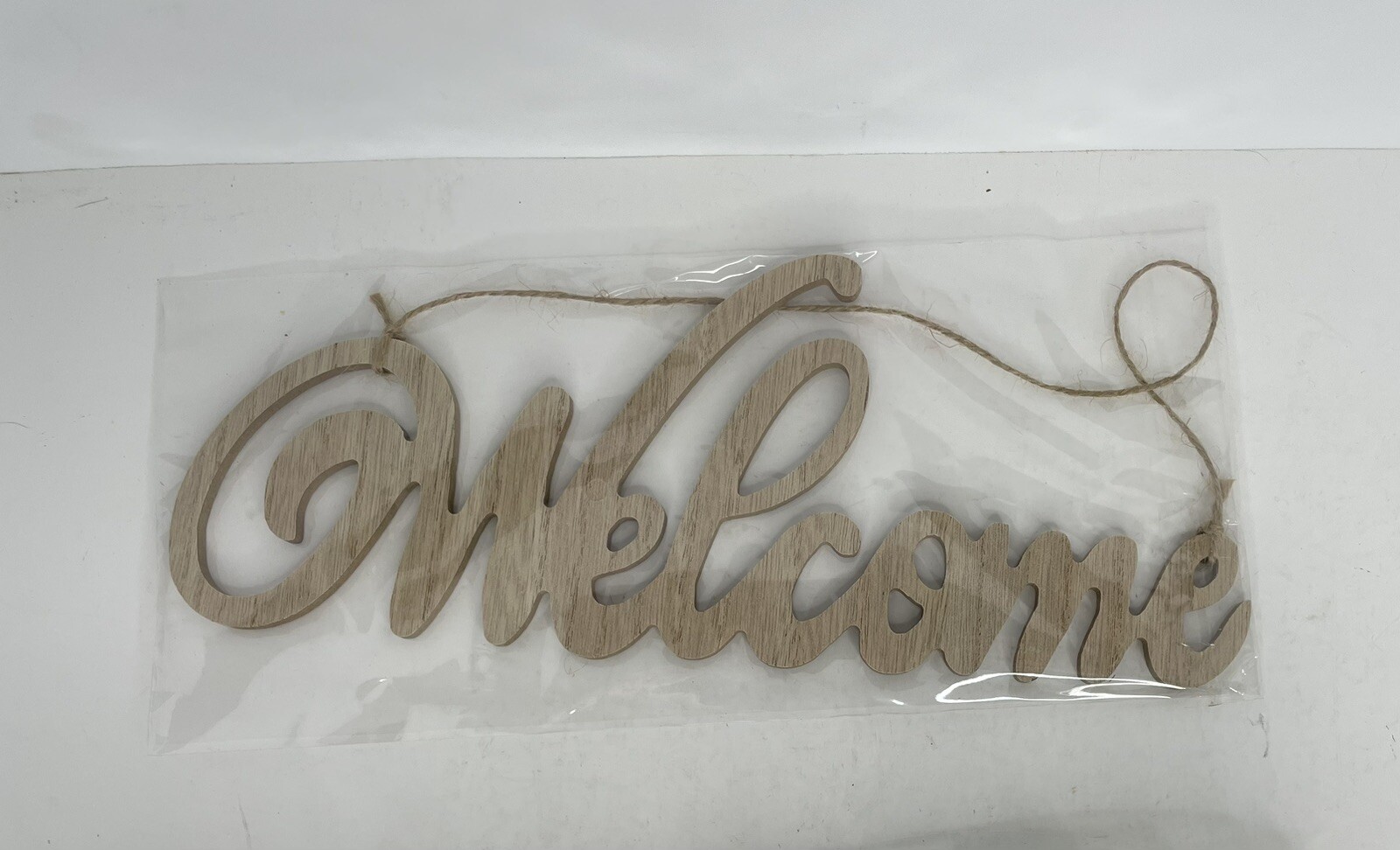 Whonline Artificial Eucalyptus Welcome Wreath for Front Door With Sign 16”