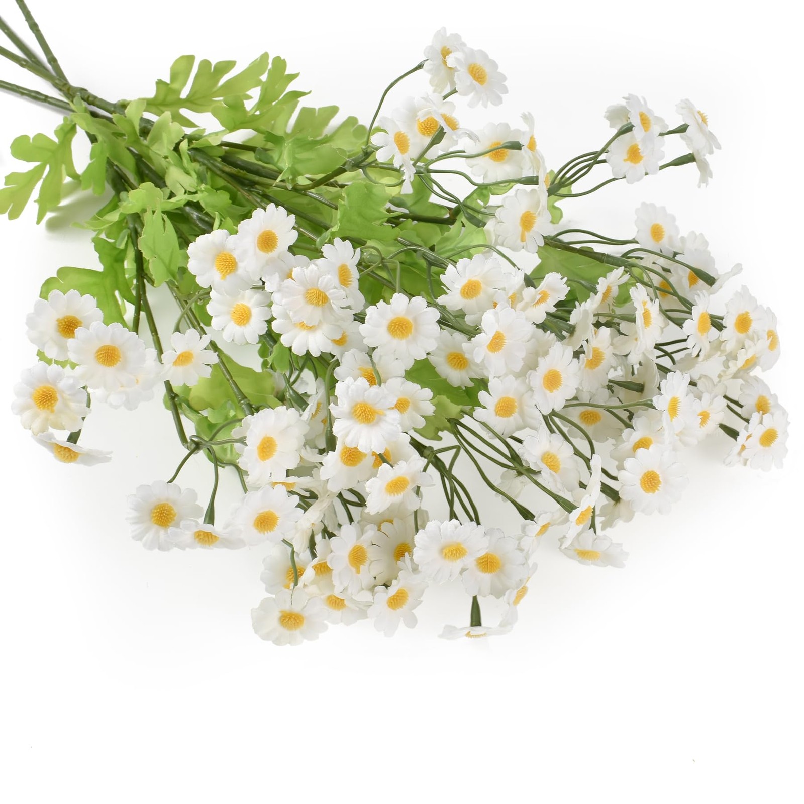 4 PCS 21.7 Inch Artificial Chamomile Fake Daisy White Faux Flowers Wedding