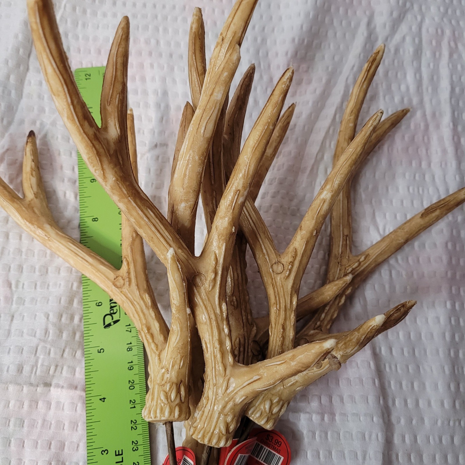 Hobby Lobby Faux Antler Floral Picks Set of 3 Rustic Christmas Decor 12 Inch