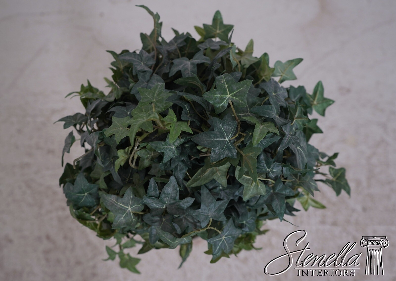 F67505: Pair Faux Topiary Plants In Classical Composite Pots