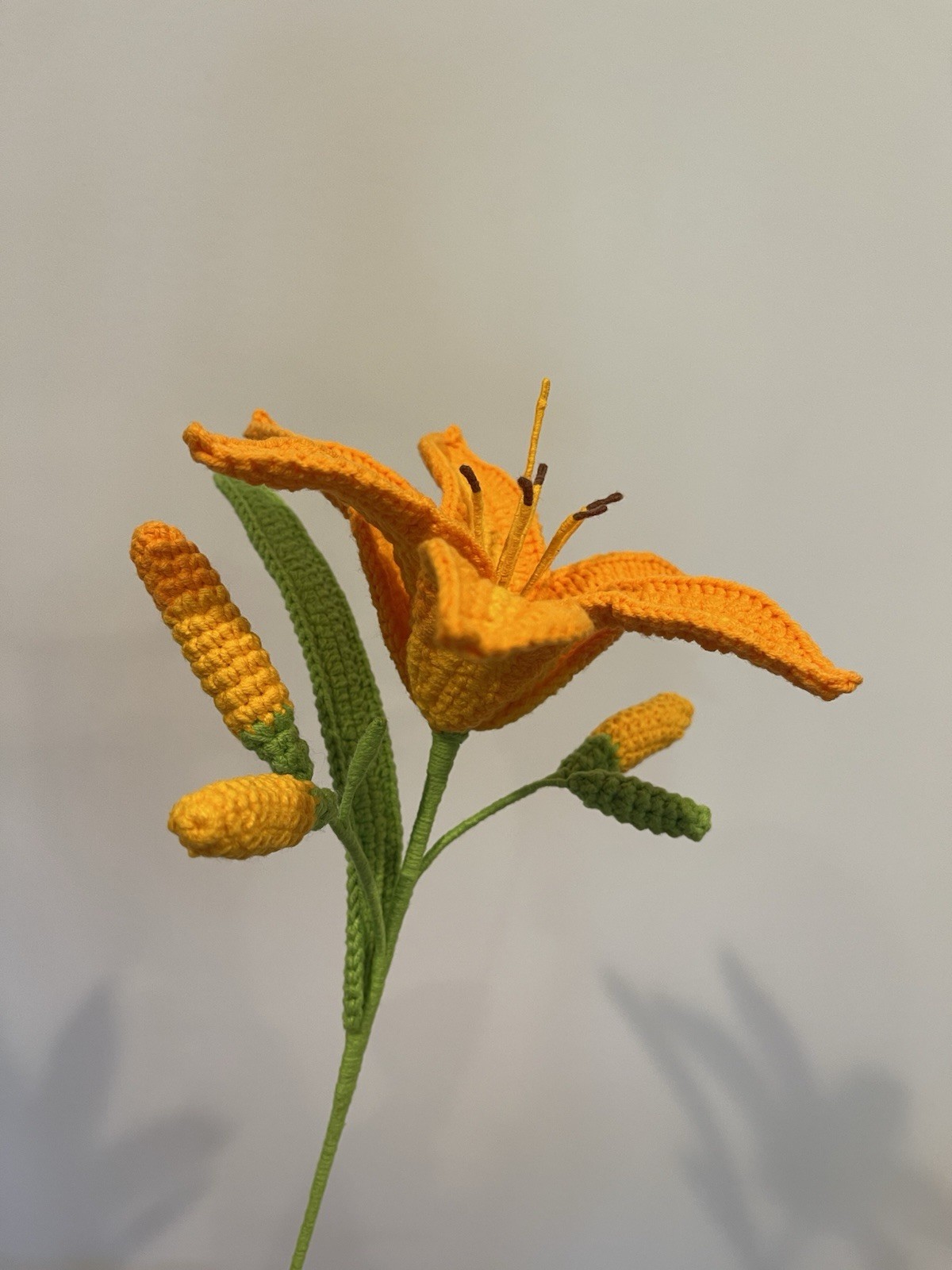 Handmade Crochet Daylily Bouquet