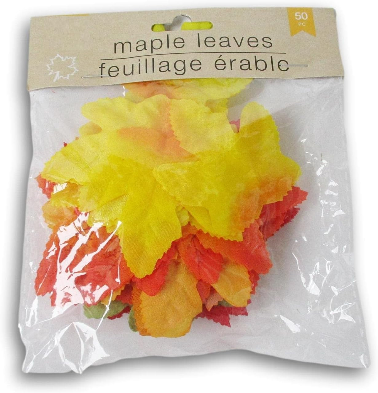 Leaves Orange Color Variety Decorative Scatter for Centerpieces, Autumn Decor, a