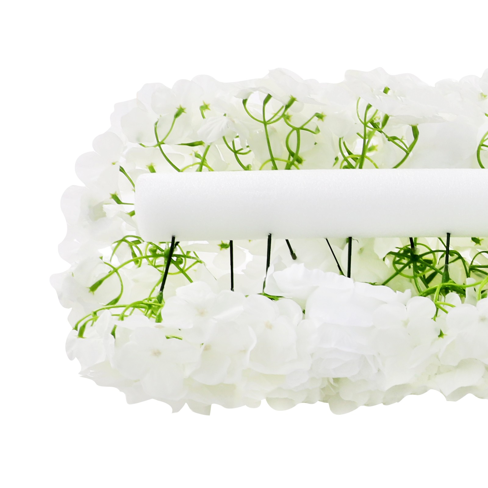 White Artificial Flowers for Home Party Wedding,Artificial Silk Flowers Row,HOT!