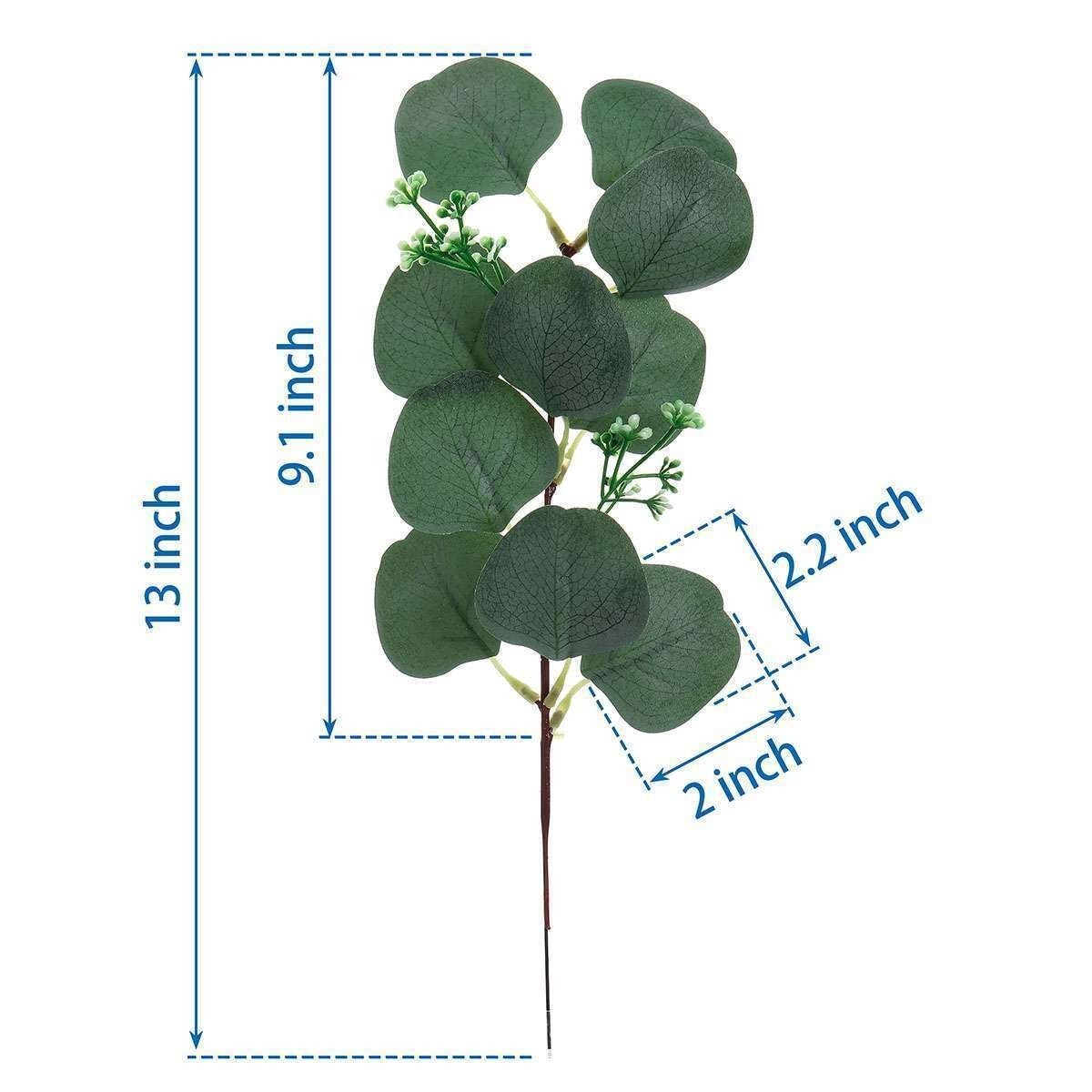10-30 Artificial Eucalyptus Leaves Stems Garland Wreath Plant Home Outdoor Decor