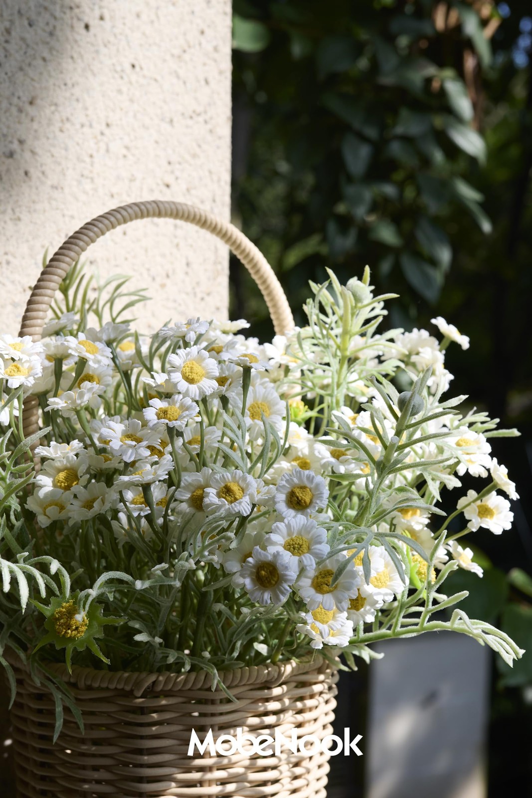 Artificial Wildflower Bouquet, White Daisy Flowers for Home Decor