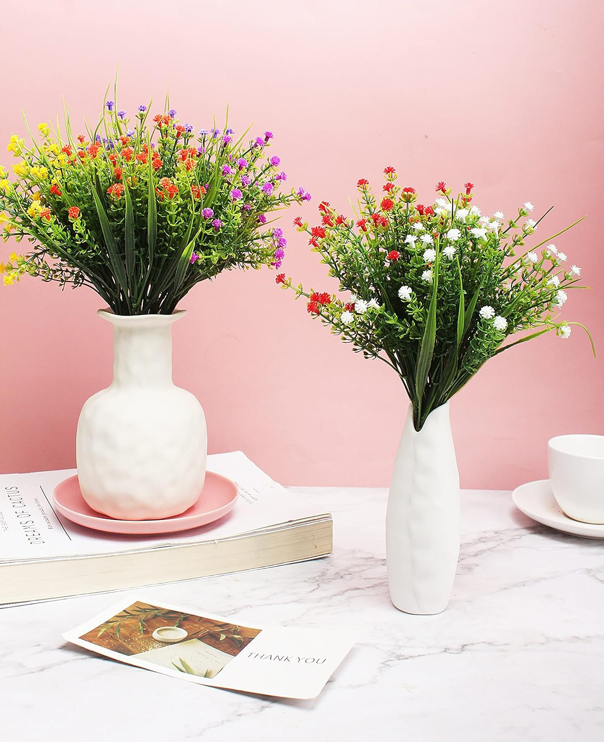 6 Bundle Artificial Gypsophila Baby’S Breath Flowers for Wedding Home Office