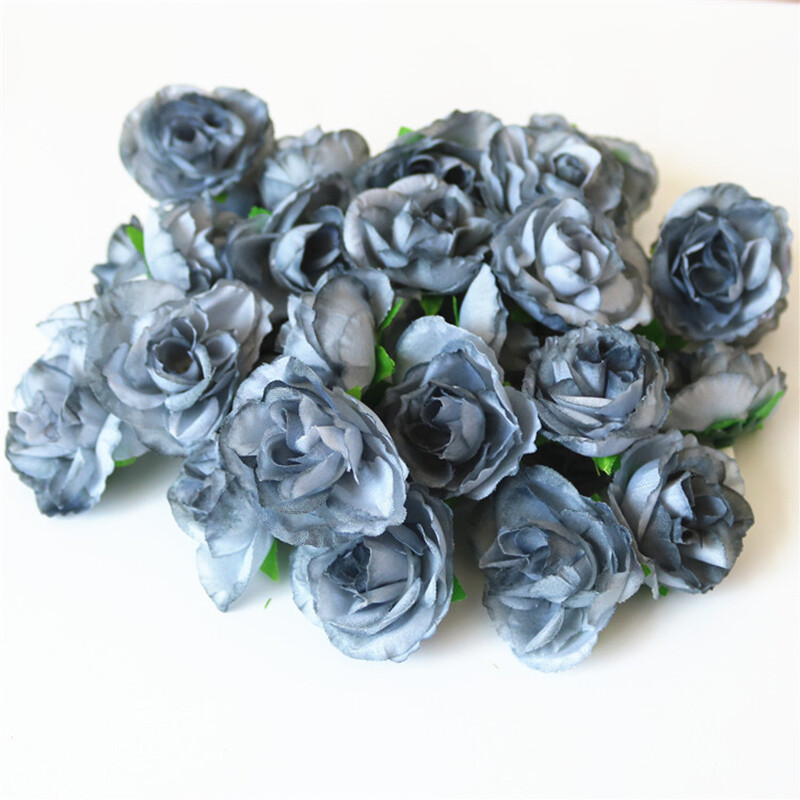 50/200X Artificial Fake Rose Flower Heads Silk Bulk Bouquet Wedding Party Decor