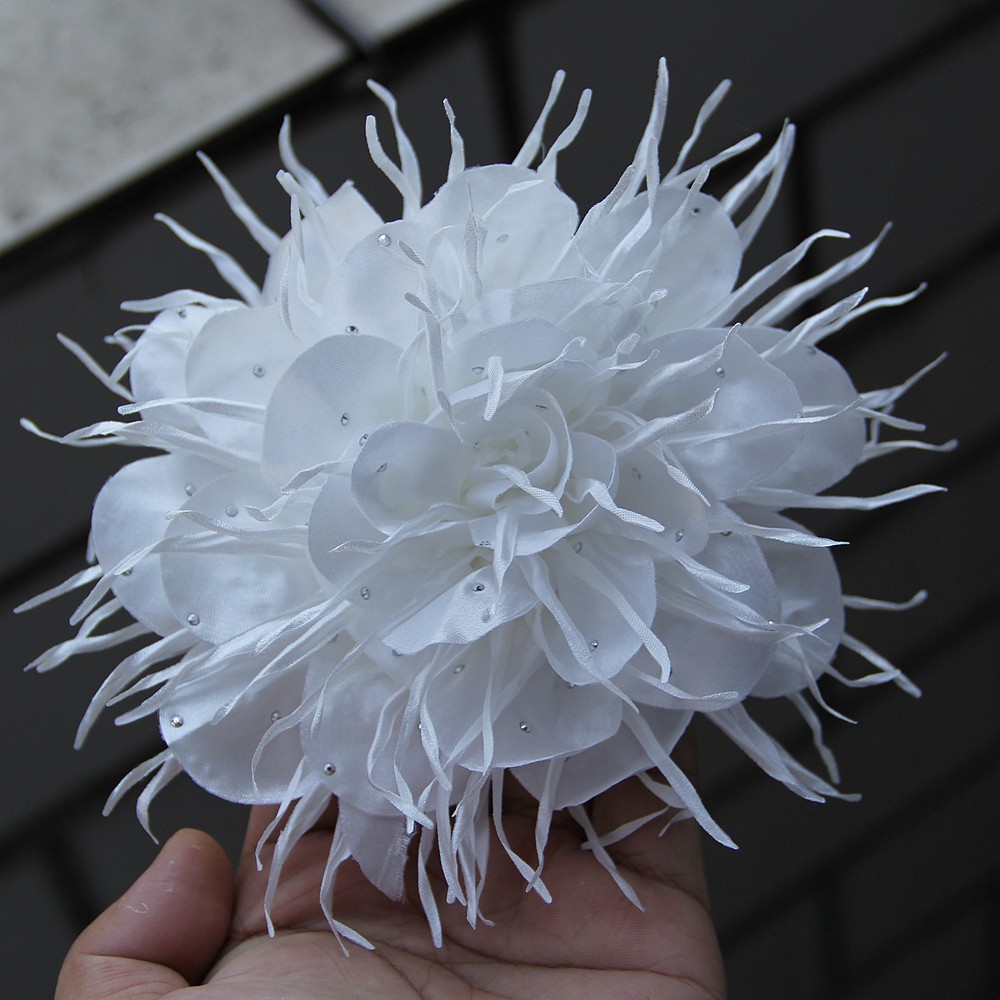 With Beard Edge 15.5CM New Women’s Flower for Brooch Tassel Beads Handmade Craft