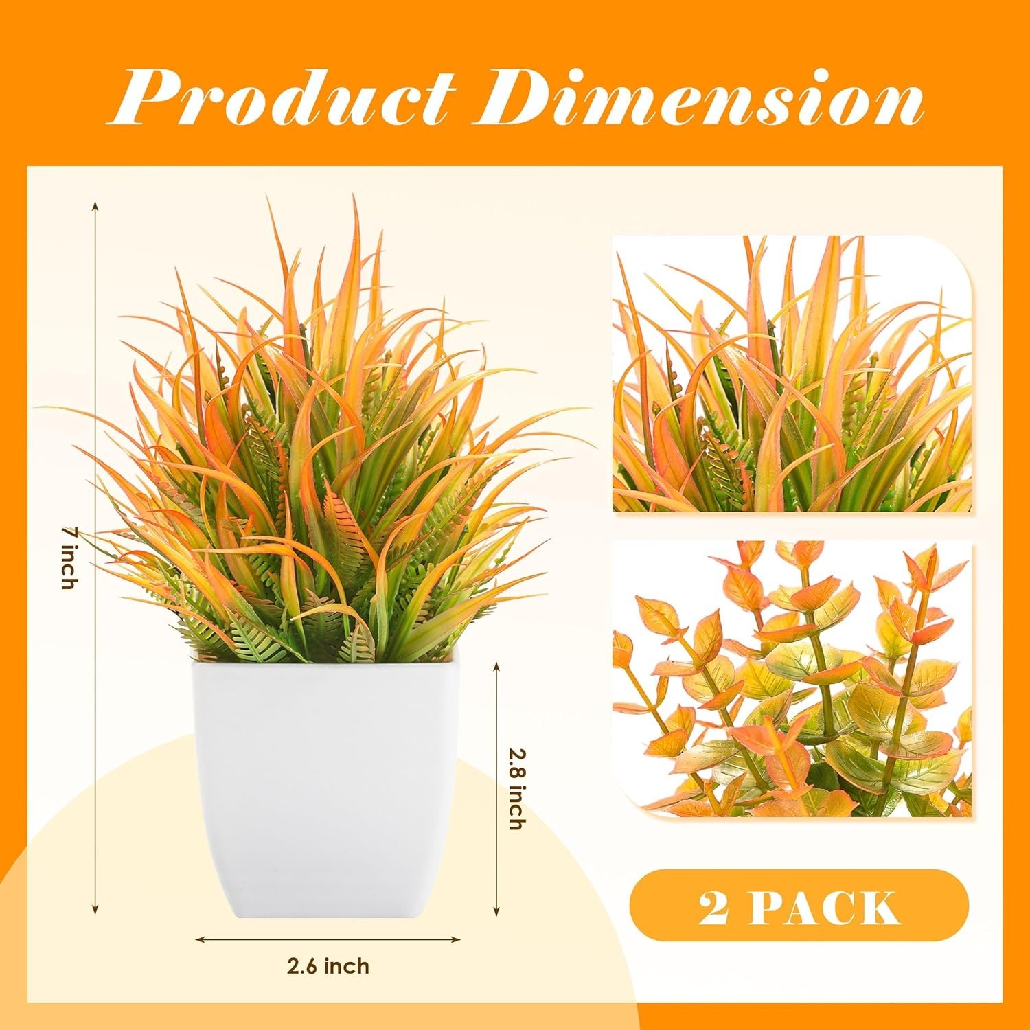 Versatile Artificial Potted Fall Plants – Ideal for Home and Office Spaces