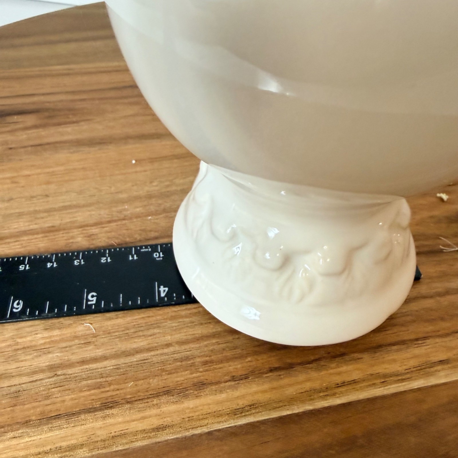 Vintage Faux Floral Arrangement White Ceramic Pedestal Vase Pink Peonies Decor