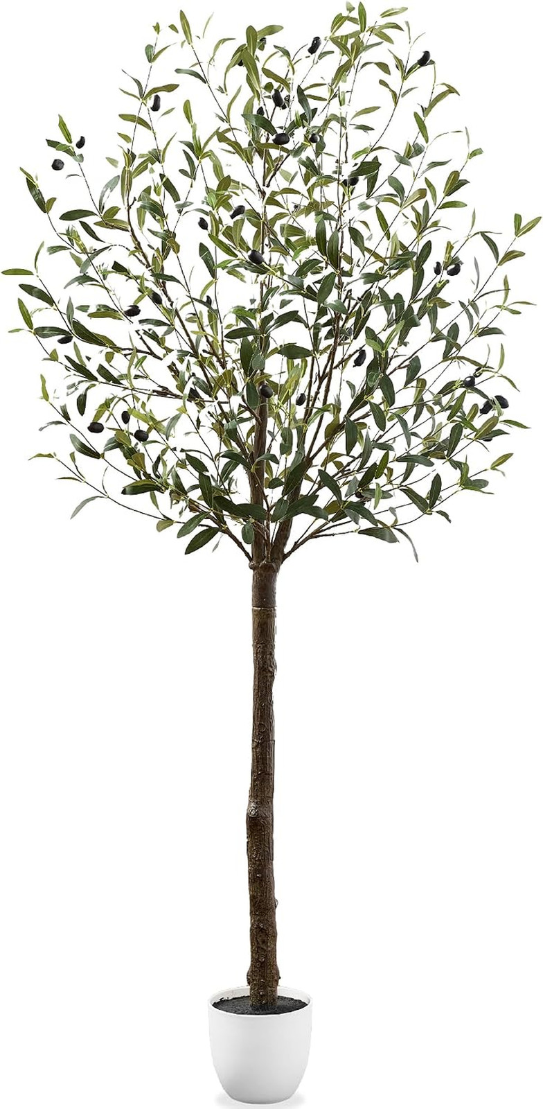 5Ft Artificial Olive Tree, Lifelike Faux Tree W/Planter Pot, Indoor Home Office