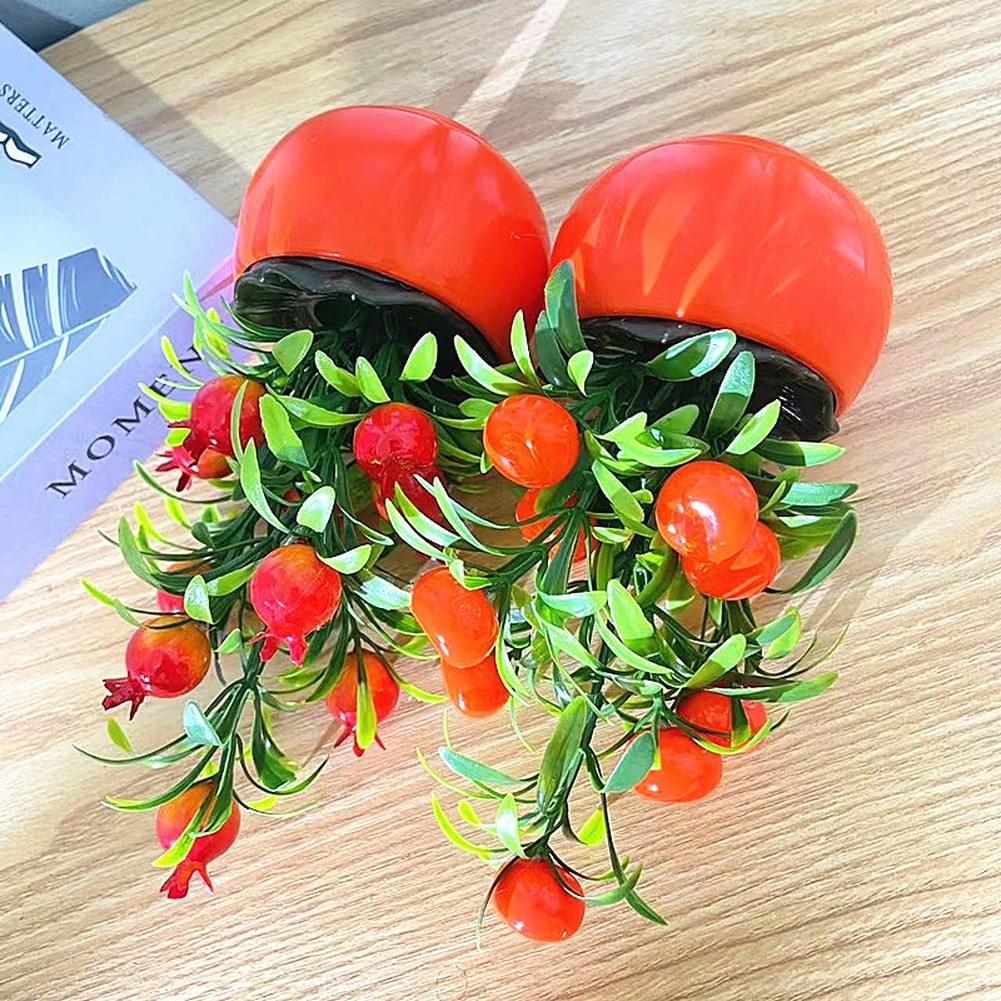 Small Artificial Lucky Fruit Tree Decoration for Shelf Table For Home Use