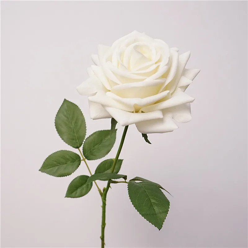 5Pc Moisturizing Real Touch Rose Flowers Artificial Mariage Decor Rose Bouquet W