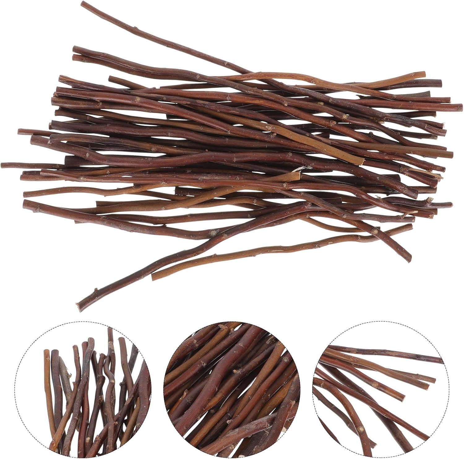 40Pcs Birch Twigs for Crafts – 118 Inch Decorative Tree Branches for DIY Project