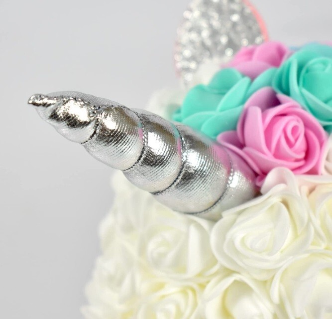 Rose Flower Unicorn Handmade Flower Mythical Beast Simulation Foam Valentine’s