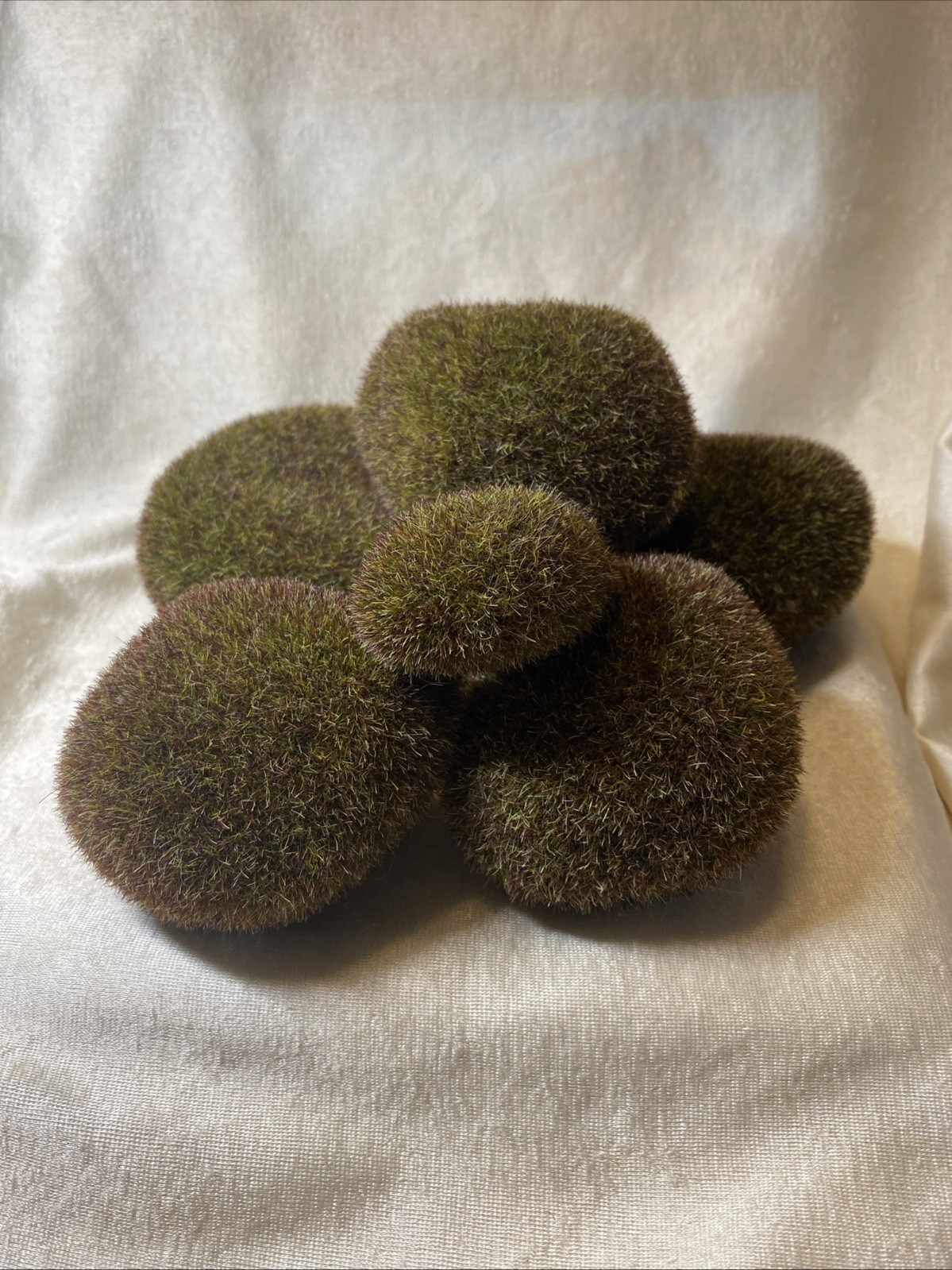 Faux MOSS Covered Rocks SET 6 Fairy Gardens Floral Displays Assrtd Sizes