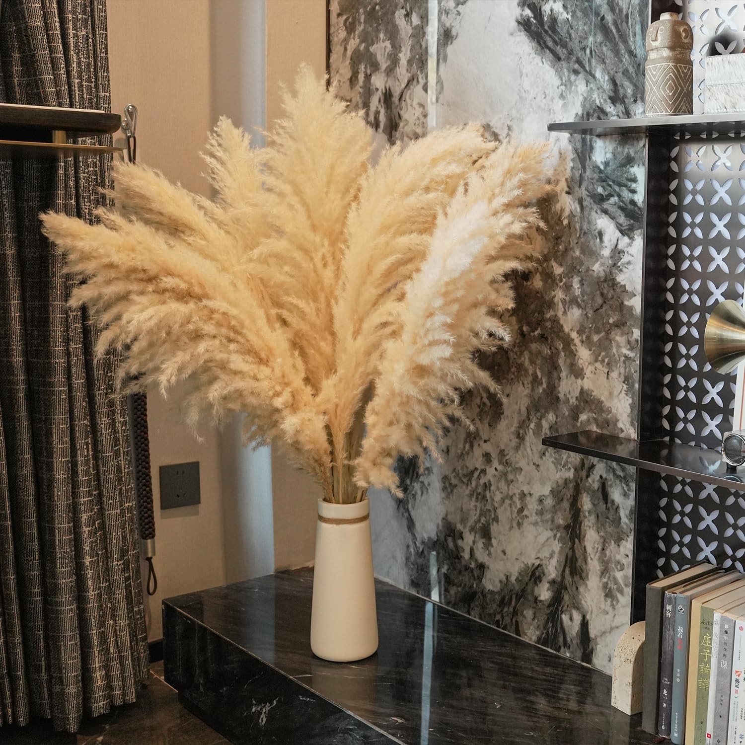 10 PCS 40” Pampas Grass Tall Decor Pompas Floral Floor Vases Living Room