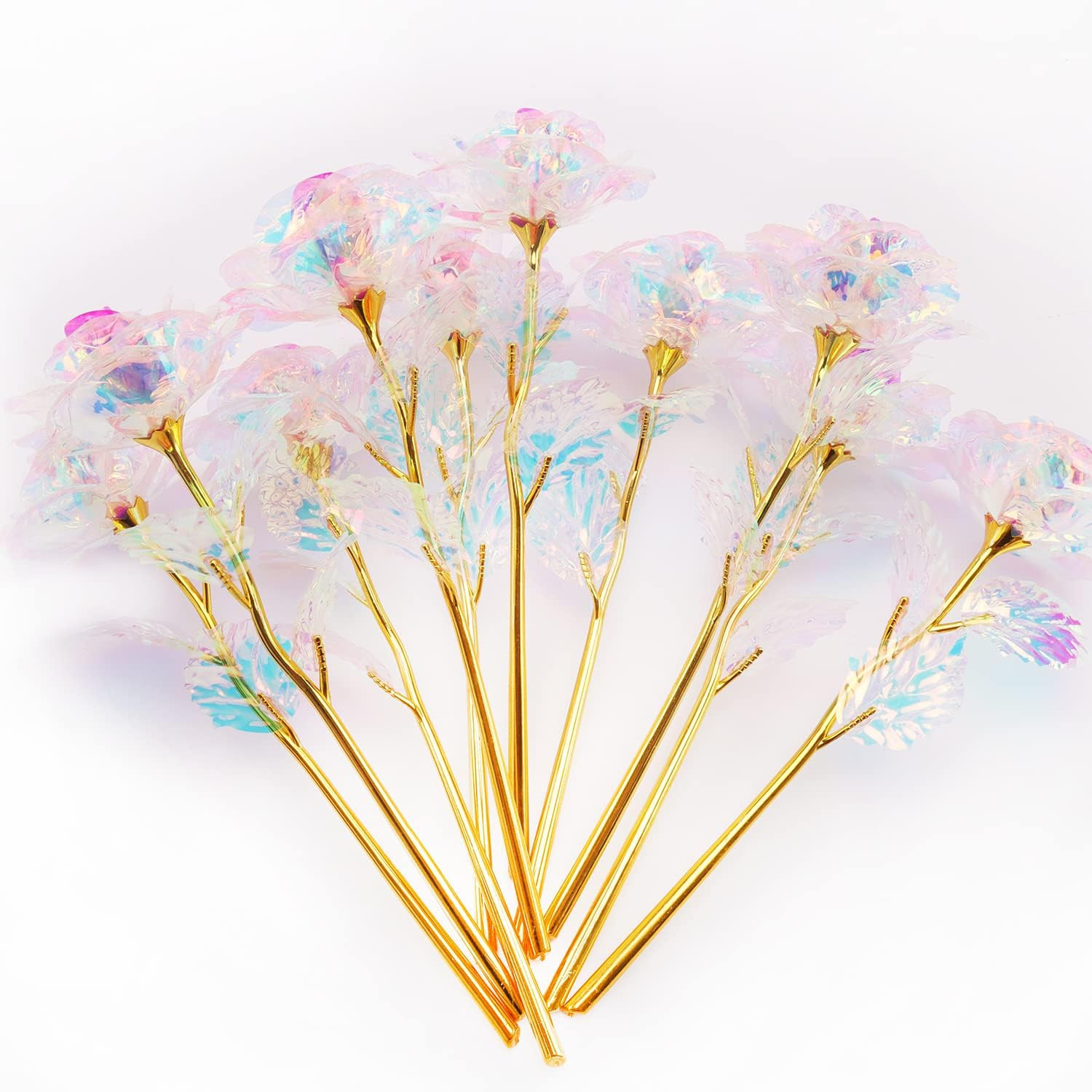 43 Pcs 24K Gold Galaxy Rose Flowers – Perfect Gift for Any Occasion