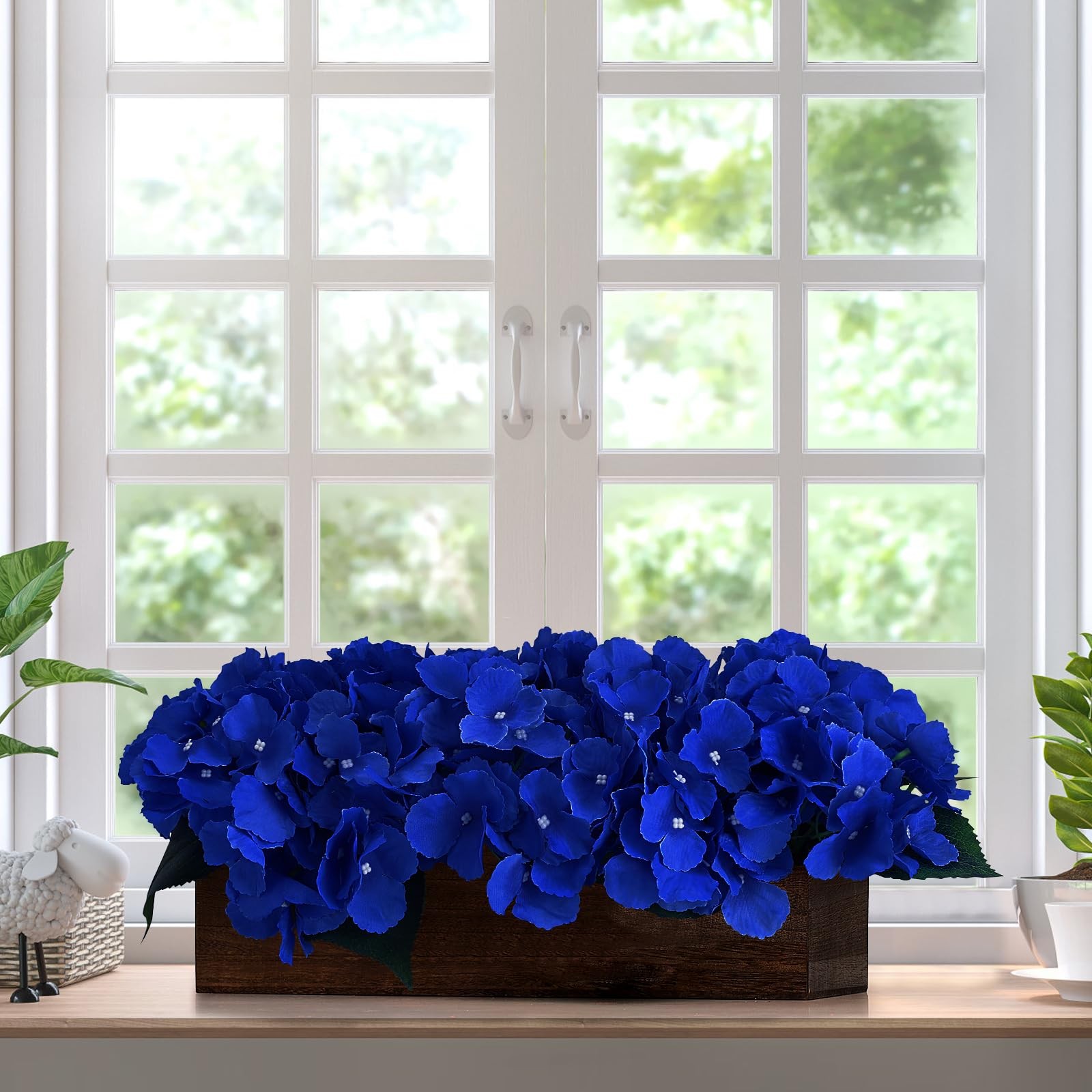Scawim Flower Table Centerpiece, Artificial Hydrangea Centerpieces Fake Flowe…