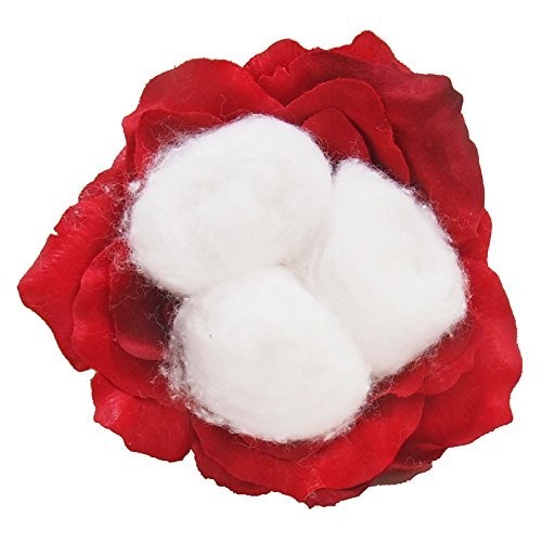 2nd Year Cotton Anniversary Rose – 7″ Artificial Flower in Terra Cotta Pot, Hand