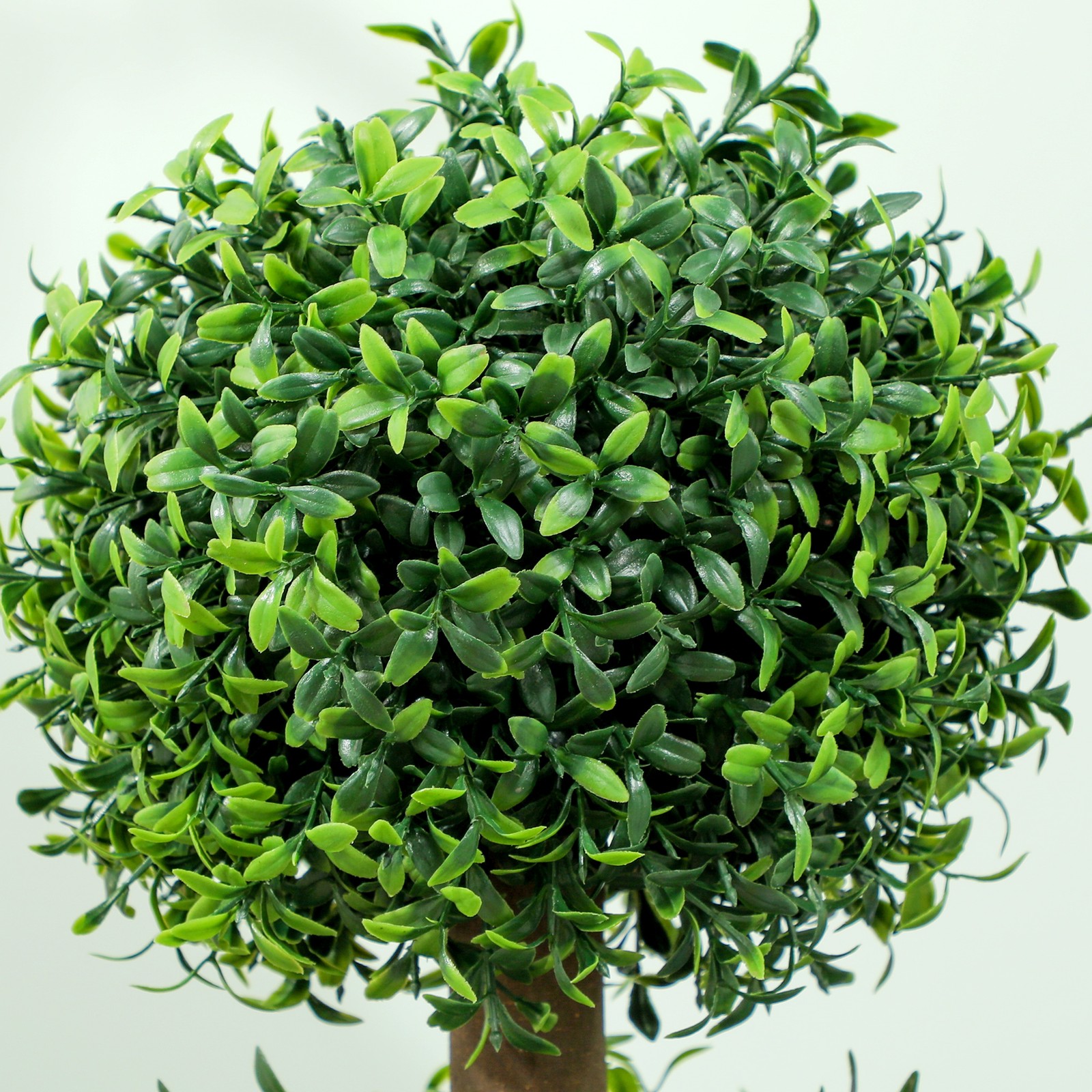 2 Pack Artificial Ball Boxwood Topiary Trees, Fake Plants Pot for Indoor Outdoor
