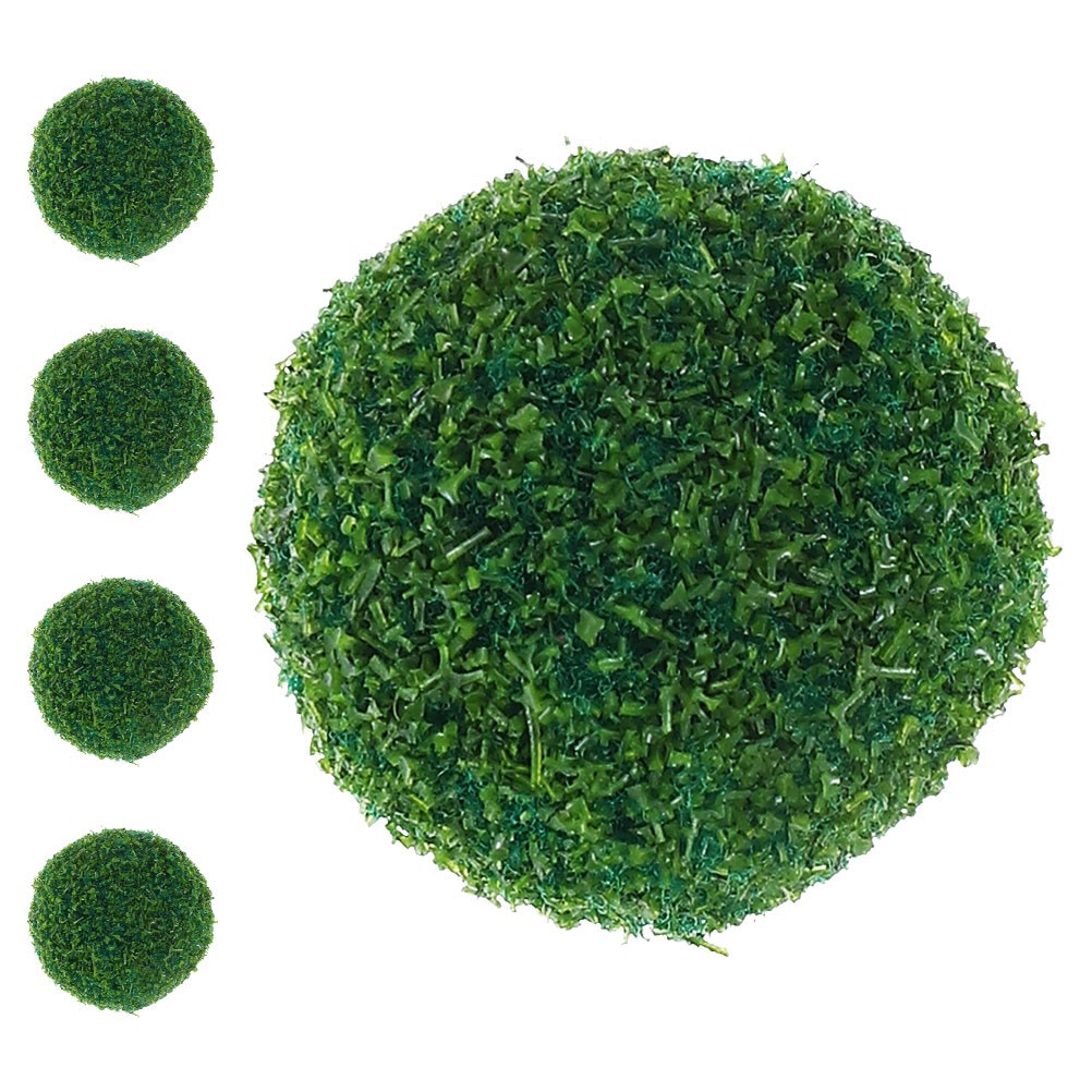 5 Pcs Artificial Green Topiary Faux Decorative Plant for Garden