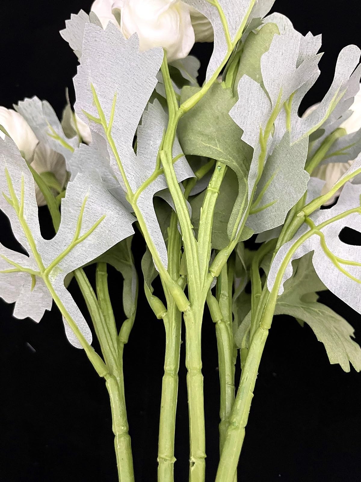 5 PCS White Artificial Real Touch PU Anemone Flower Bouquet Room Home Decor