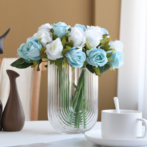 Silk Rose Floral Bridal Wedding Bouquet DIY Home Party Decor November Vibe Night
