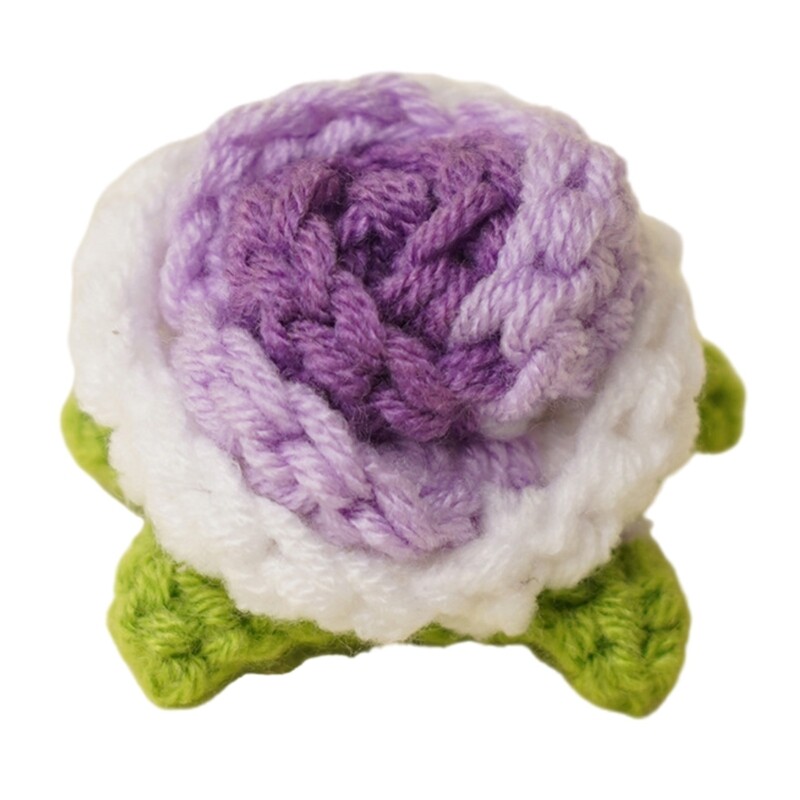 Knitting Crochet Flower Beautiful Knitted Flower for Friend