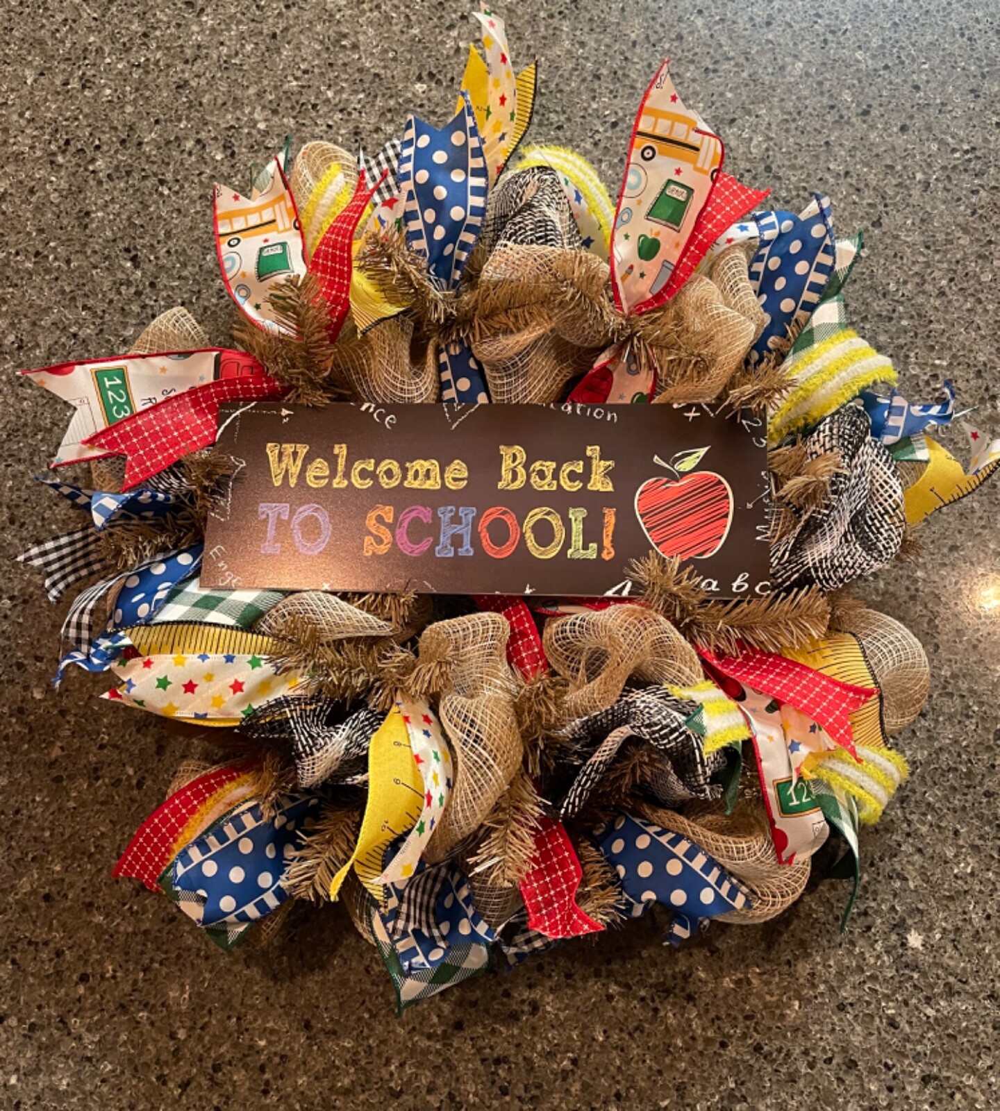 24” hanging wreaths for door – Fall, Back To School, Halloween, Christmas, etc.