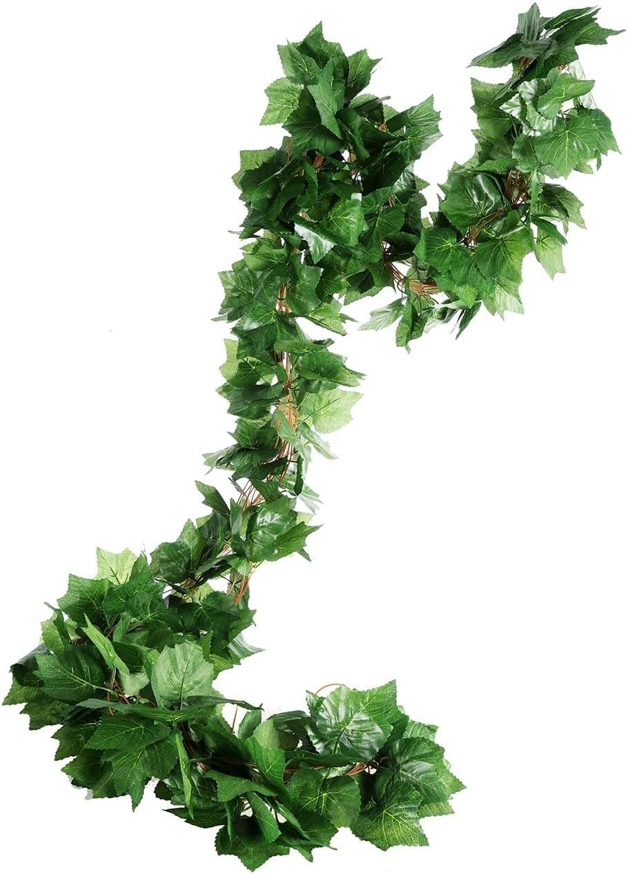 Reusable Artificial Grape Plant Garlands – 36 Leaves for Stunning Fall Display