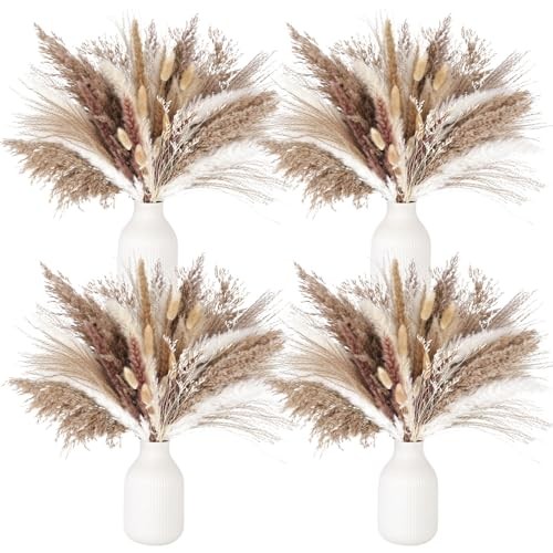 PCS Natural Dried Pampas Decor – Dried Flower Filler for Centerpieces, Boho 450