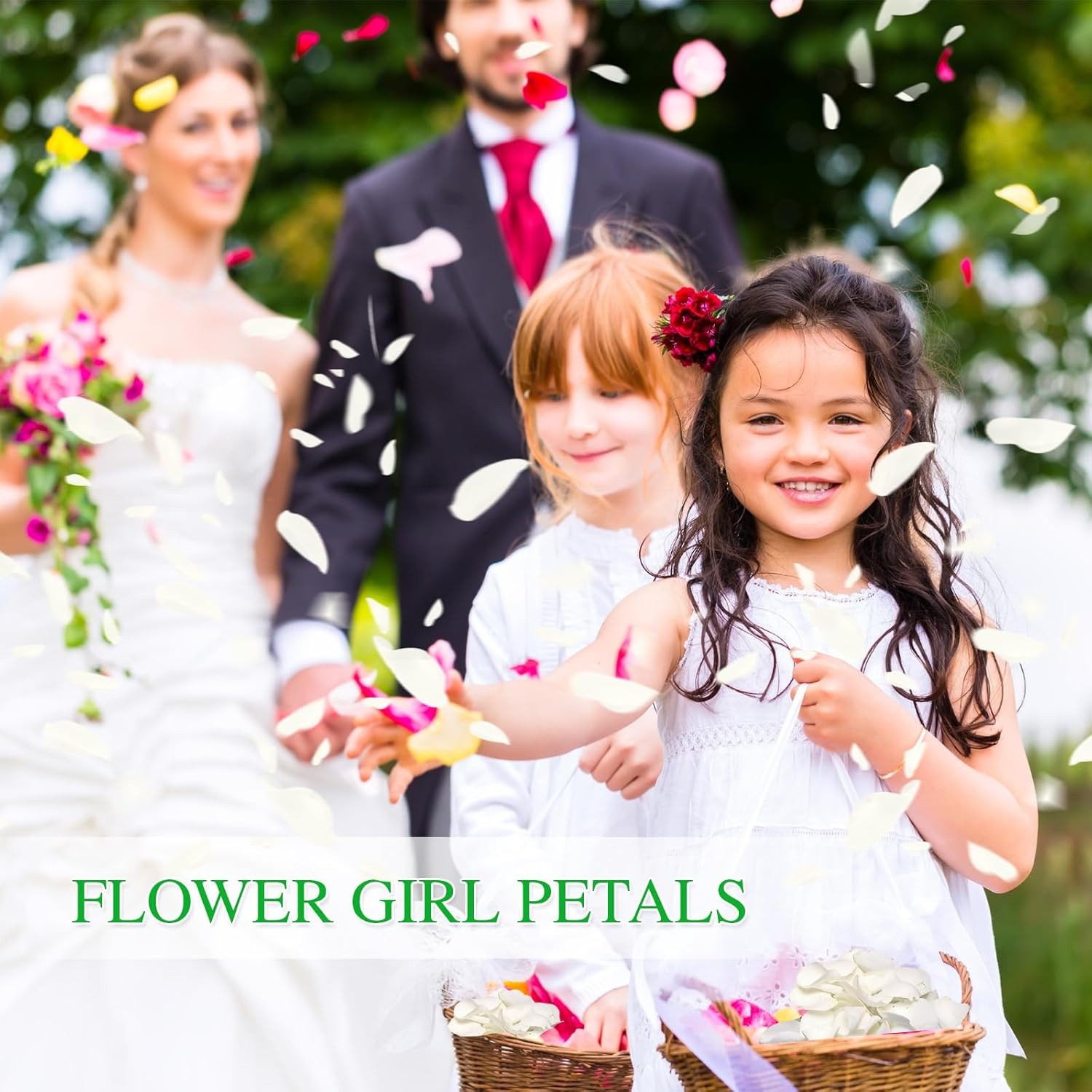 300Pcs Dried Real White Rose Petals, Freeze Preserved Flower Petals 2.8 Oz for G