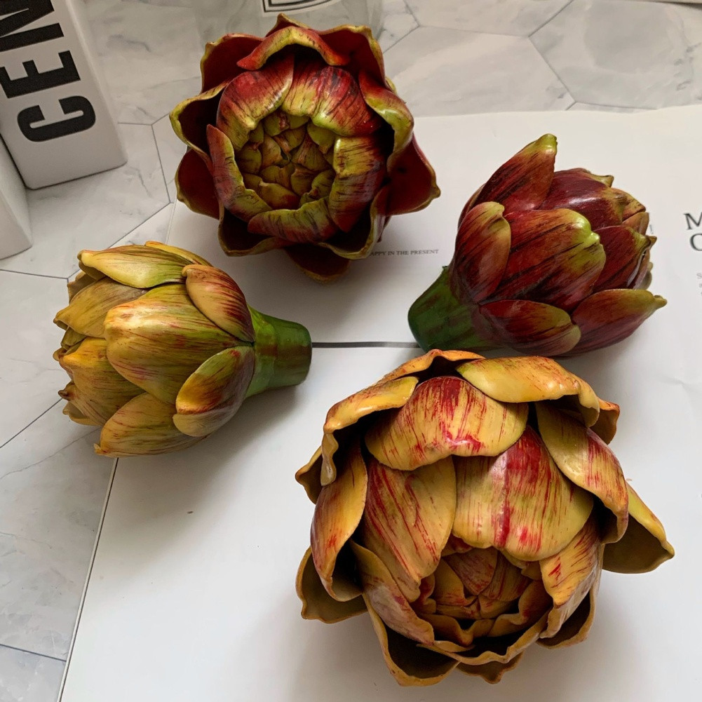 10.5 cm Tall Artificial Artichoke for Wedding Centerpiece For Kitchen Use