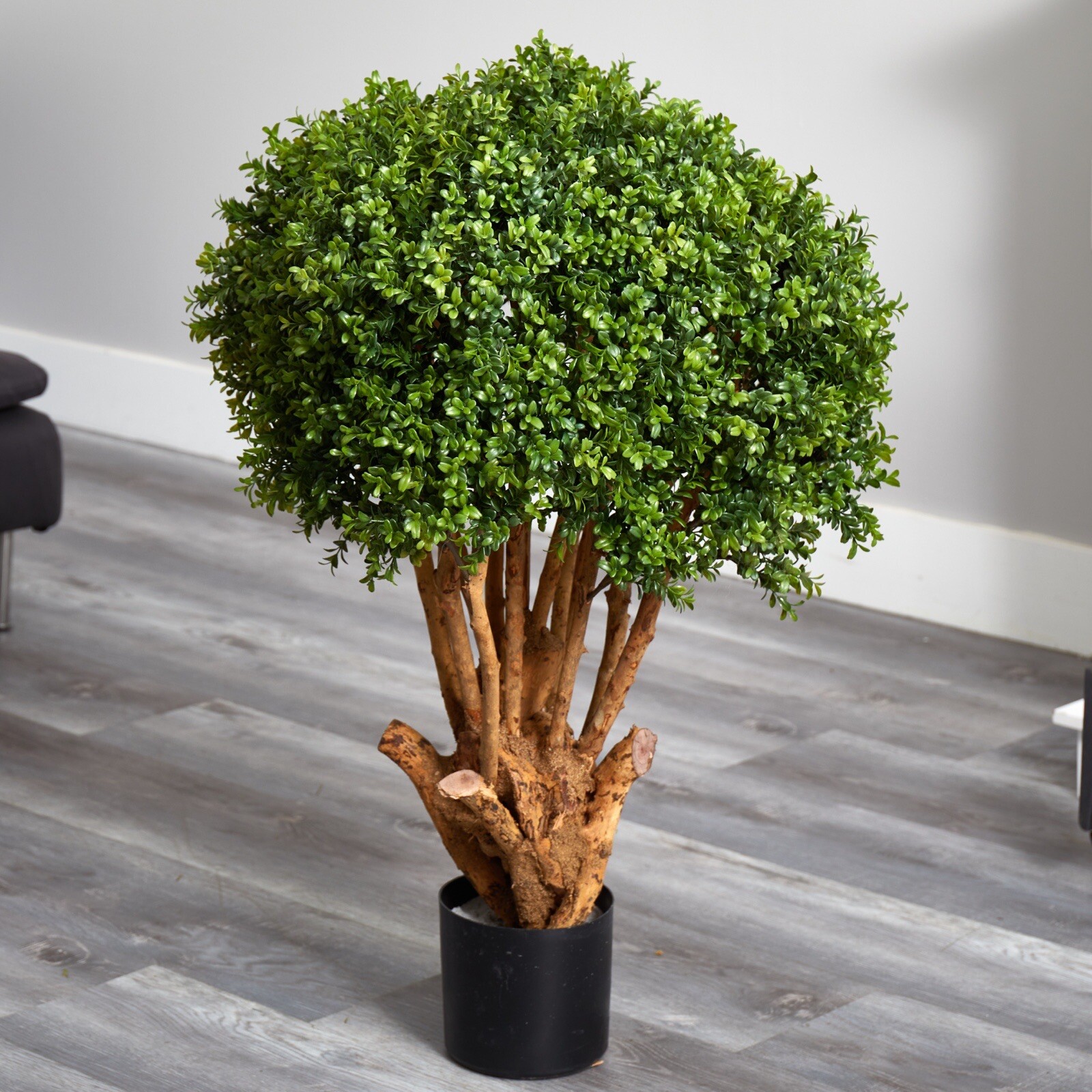 3’ Artificial Boxwood Topiary Tree UV Resistant (Indoor/Outdoor) . Retail $370