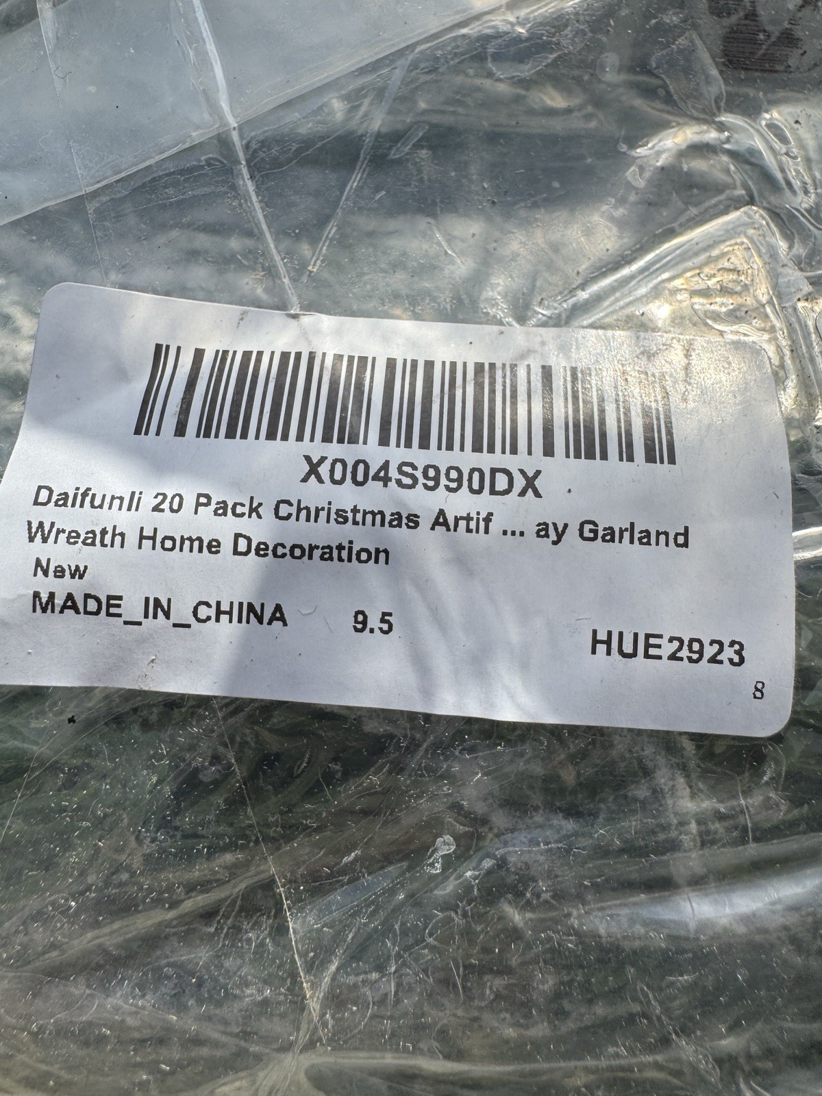 20 Pack Winter Artificial Snow Norfolk Pine Branches 36 Inch Faux Branches Fl…