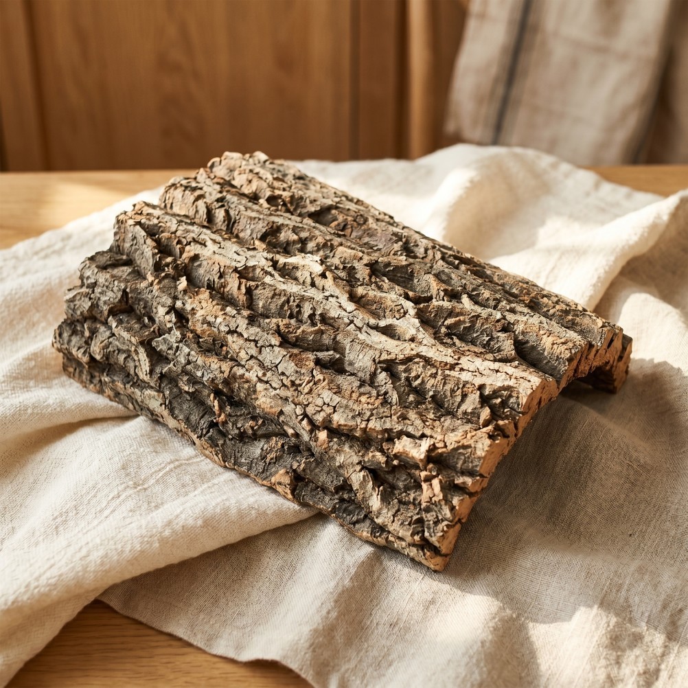 5Pcs Reptile Climbing Cork Bark Tiles Durable Brown Natural Terrarium Decor