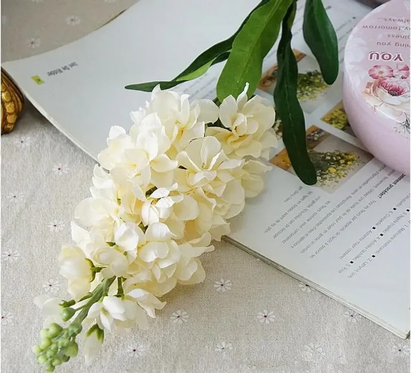 Big Artificial Hyacinth Violet flower branch fleurs artificielles for autumn fal