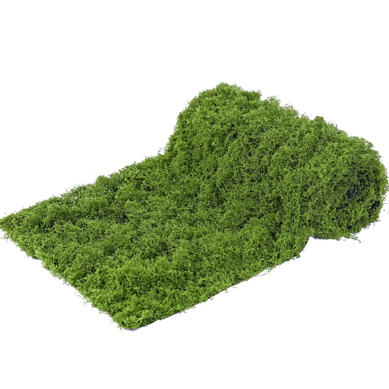 Artificial Moss Mat, 12″ x 71″ Light Green Fake Moss for Crafts Table Runner …
