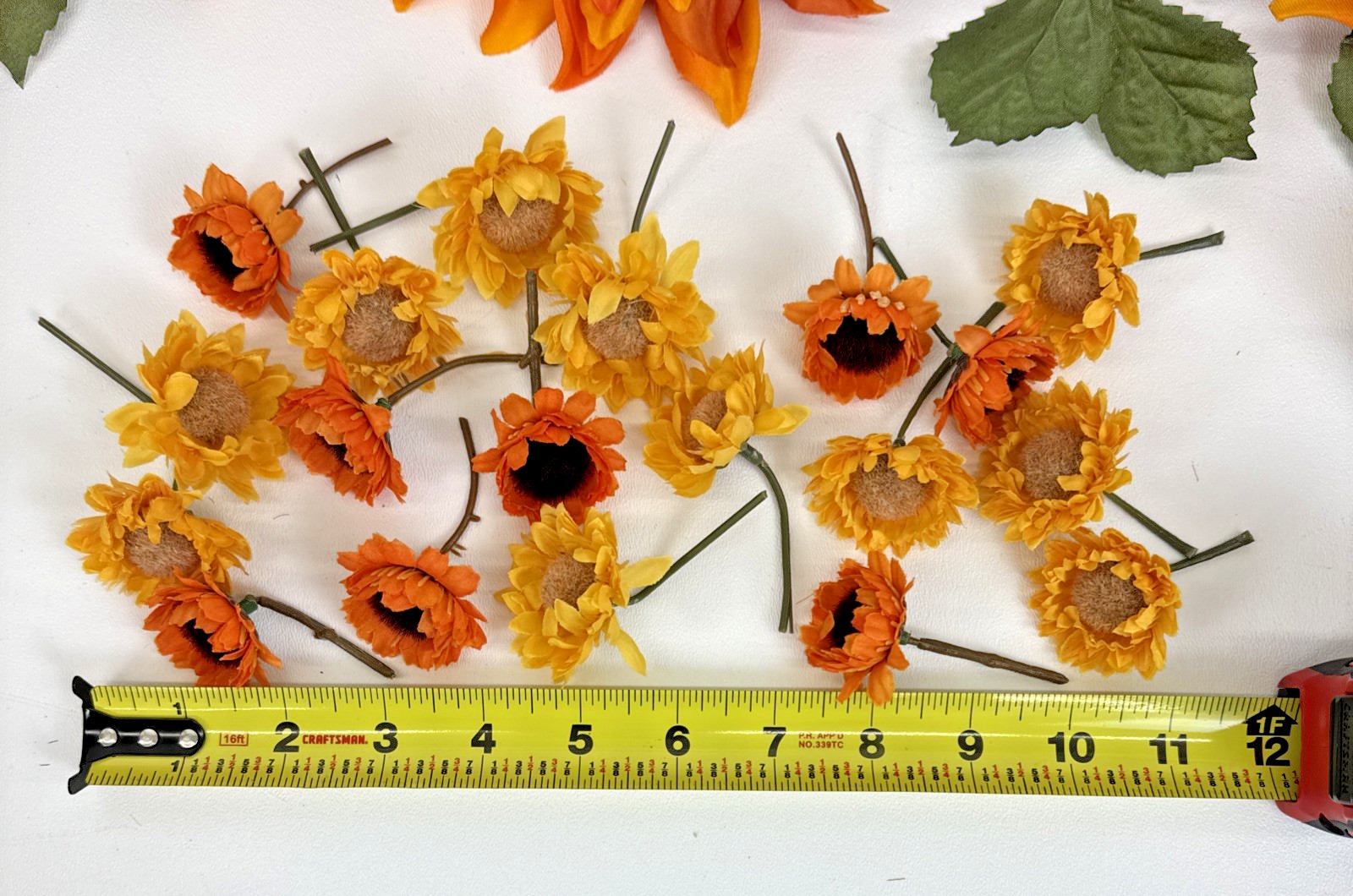Bloom Room Fall Floral Dahlia Garland 72″ & Mini Pumpkins Daisies Sunflowers