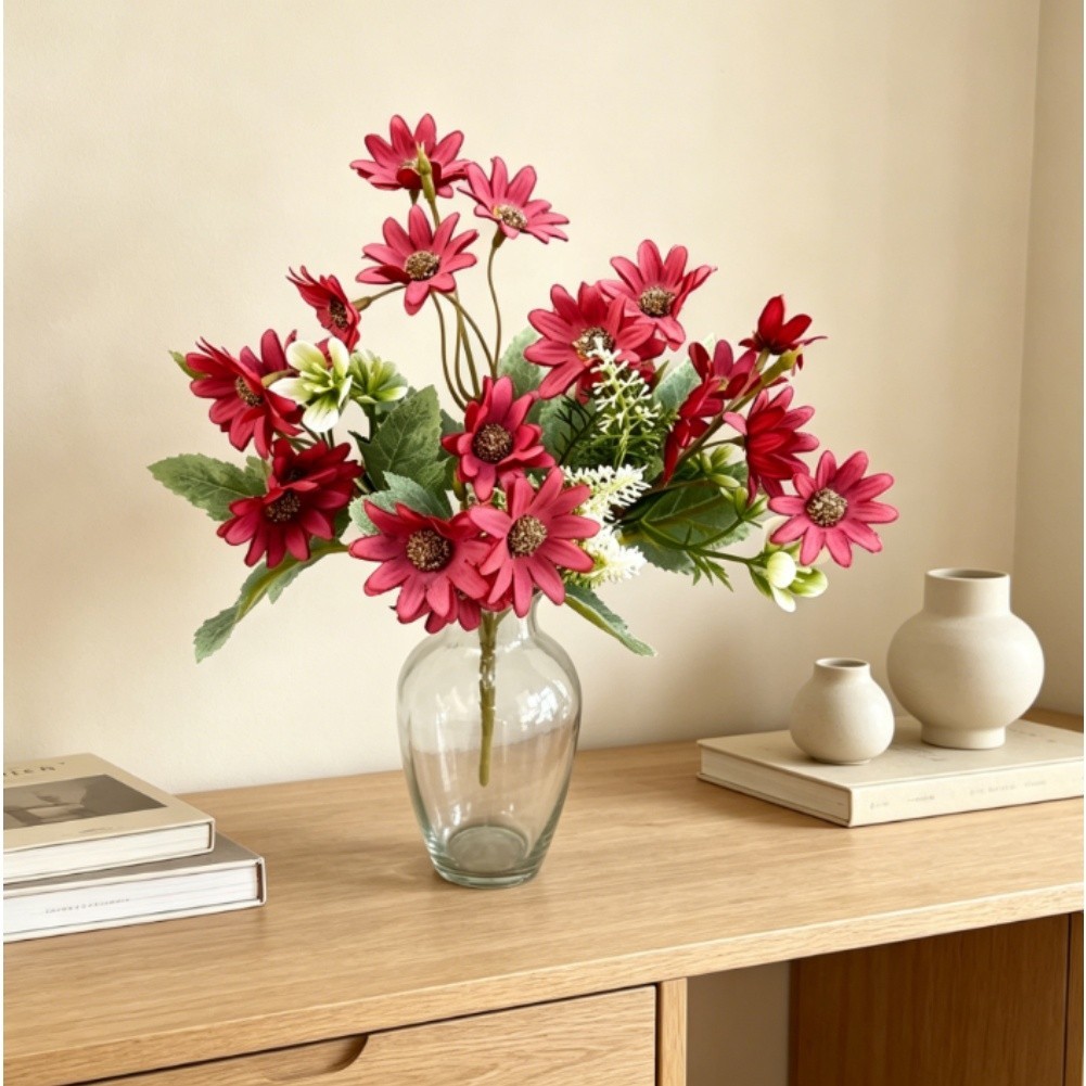 20 Daisy Artificial Flowers in Assorted Colors for Wedding Home Decor Use