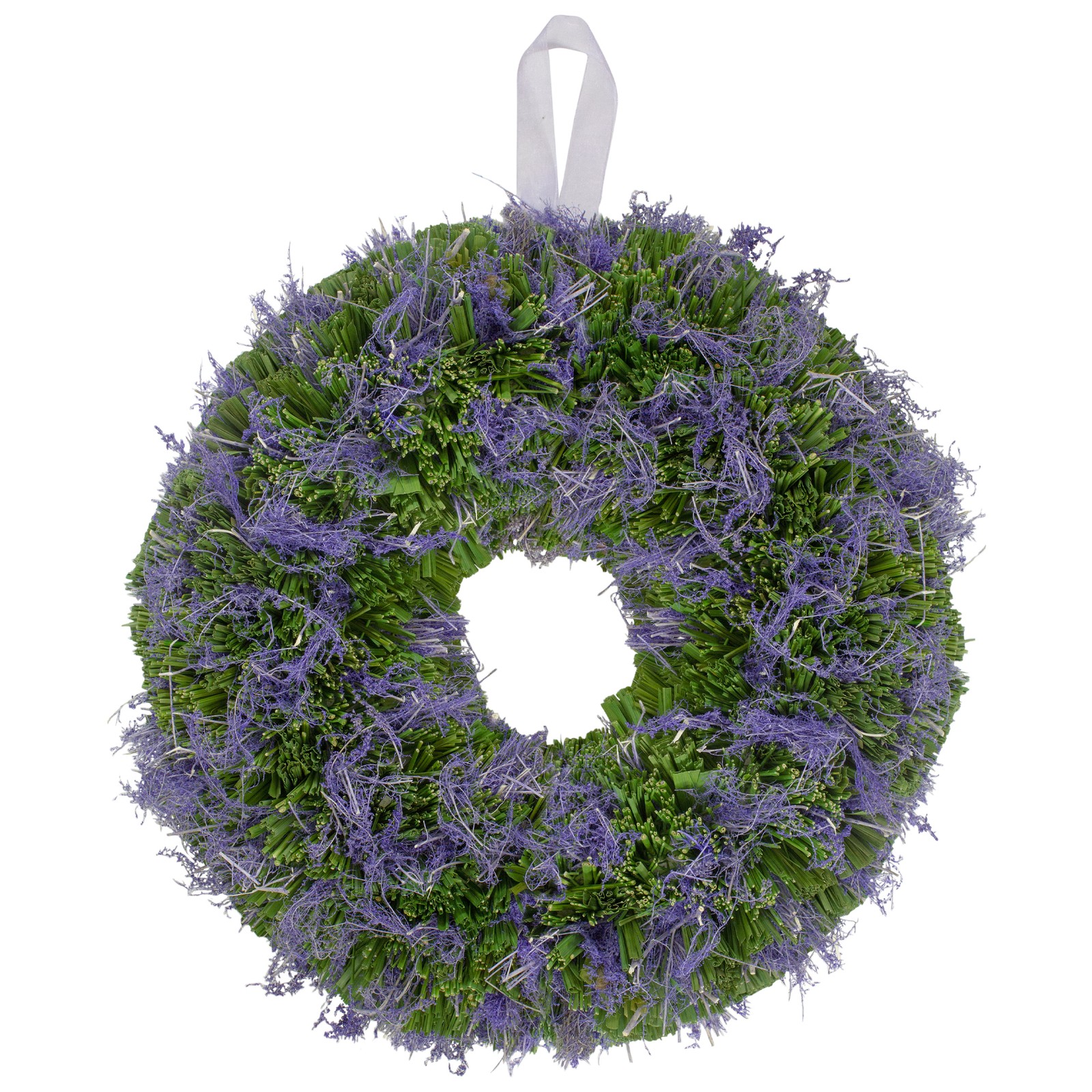 Northlight 14.5″ Purple Reindeer Moss Green Twig Artificial Spring Floral Wreath