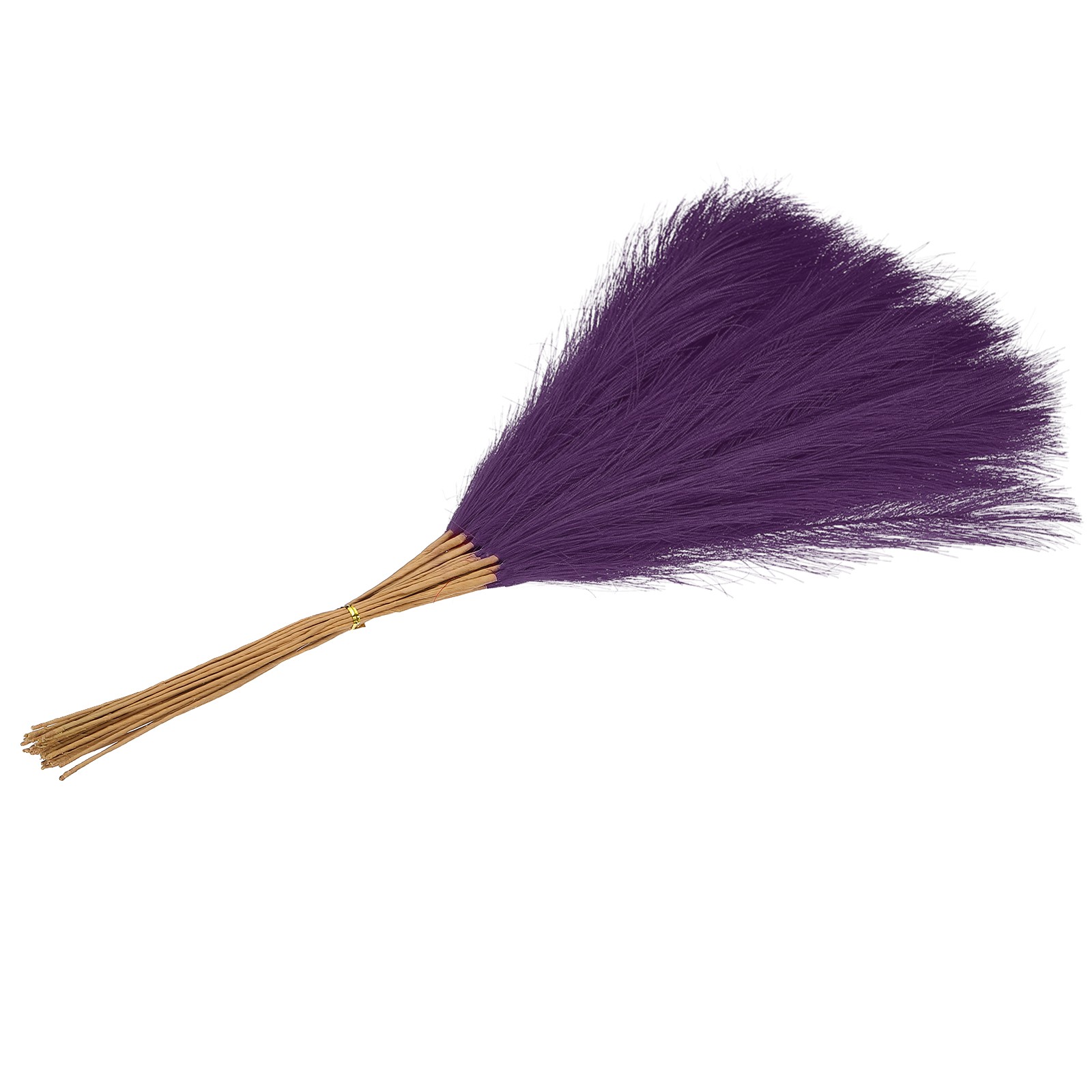 24in Pampas Grass Decor, 50pcs Artificial Pampas Grass Bulk, Dark Purple
