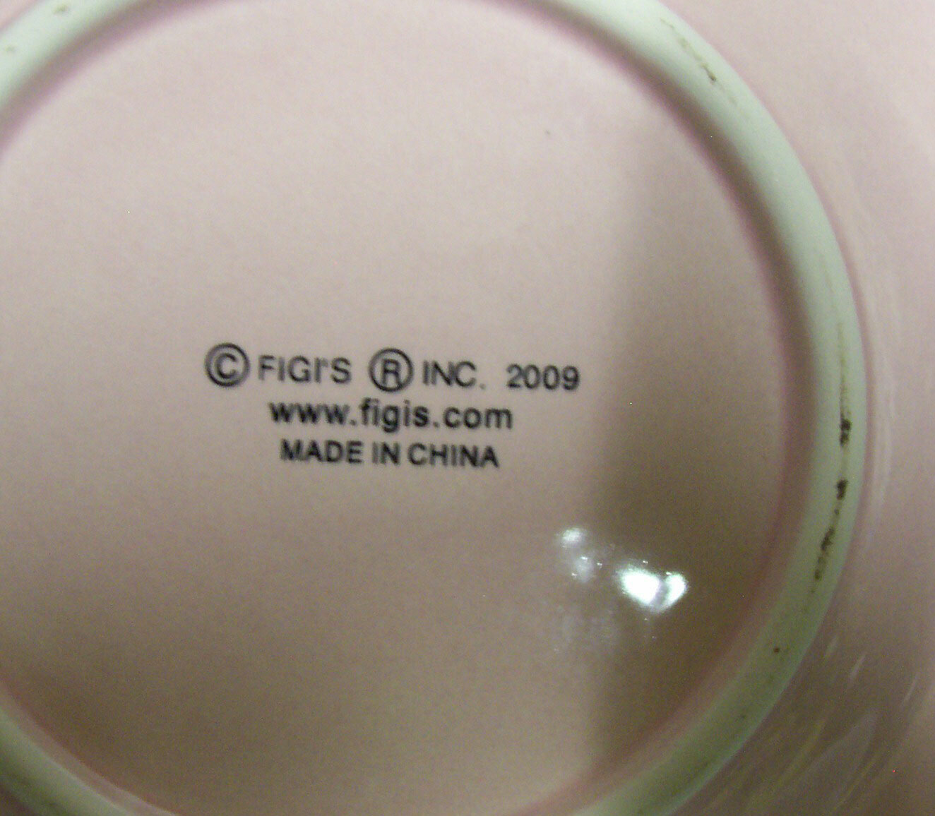 CUP & SAUCER SET FIGIS 3″ H Unique w/Artificial Pink & White Flowers 2009 (A1)
