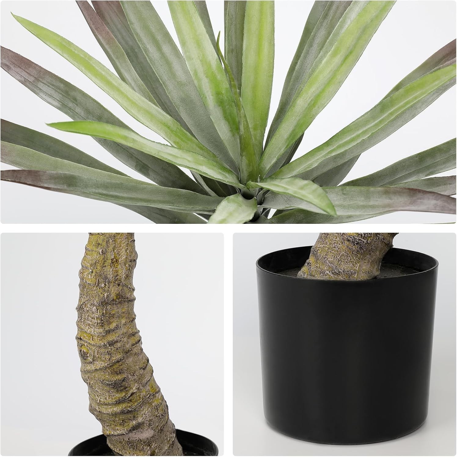 Large Agave Plants Artificial 27.5in Tall Fake Potted Agave Plant Indoor Faux…