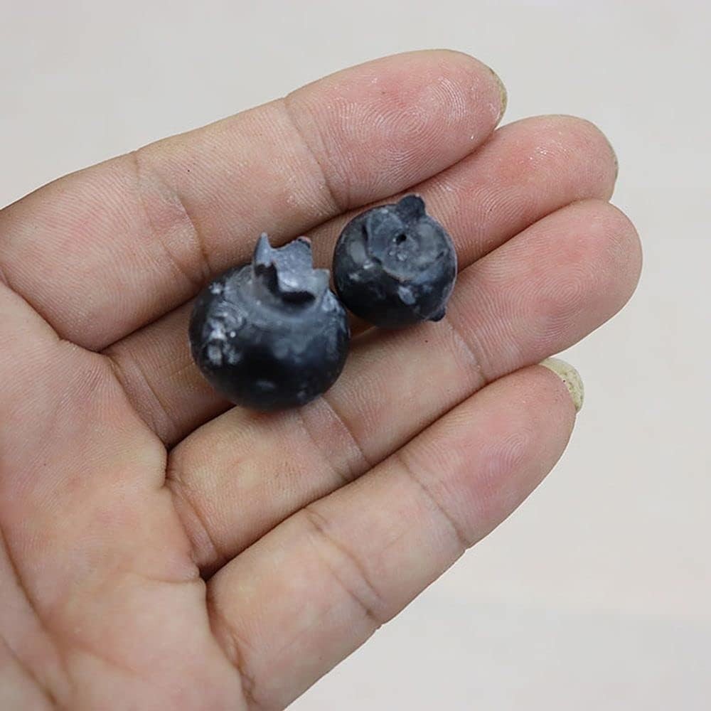 20 Pcs Artificial Blueberries Realistic Fake Blue Berry Plants Fruit Flowers