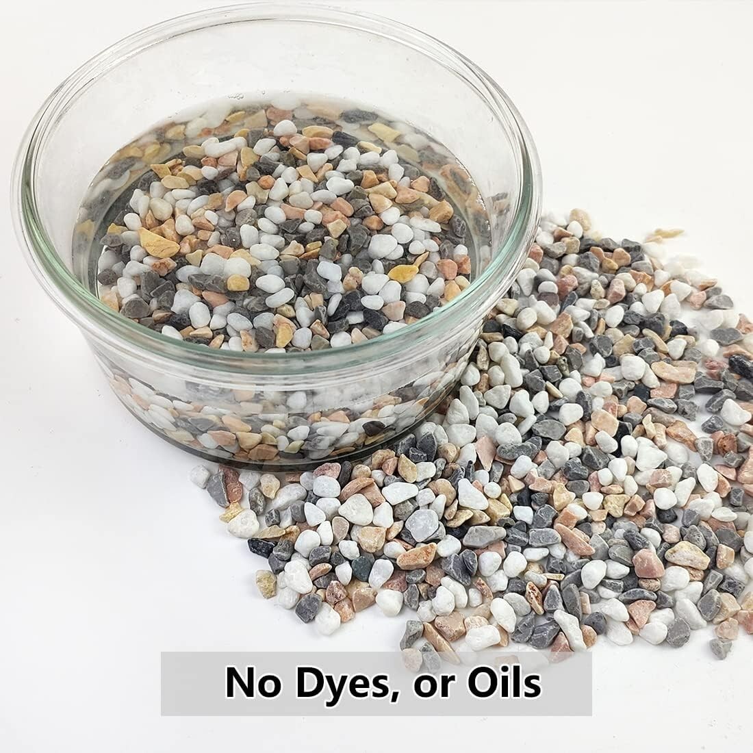 Mixed Color 2LB Gravel Pebbles – Decorative Stones for Plant Drainage & Design