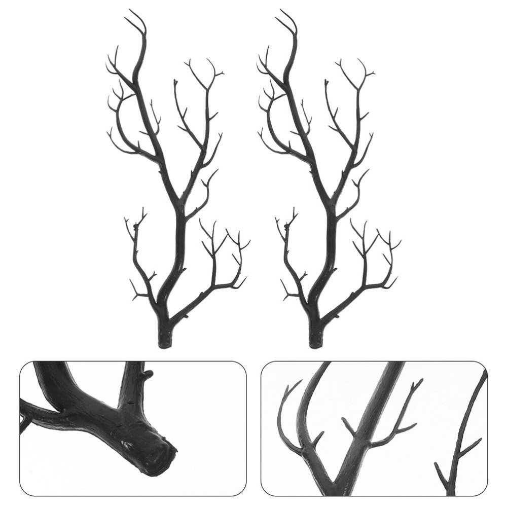 12 Pcs Halloween Tree Branches Faux Stems Artificial Antler Dried