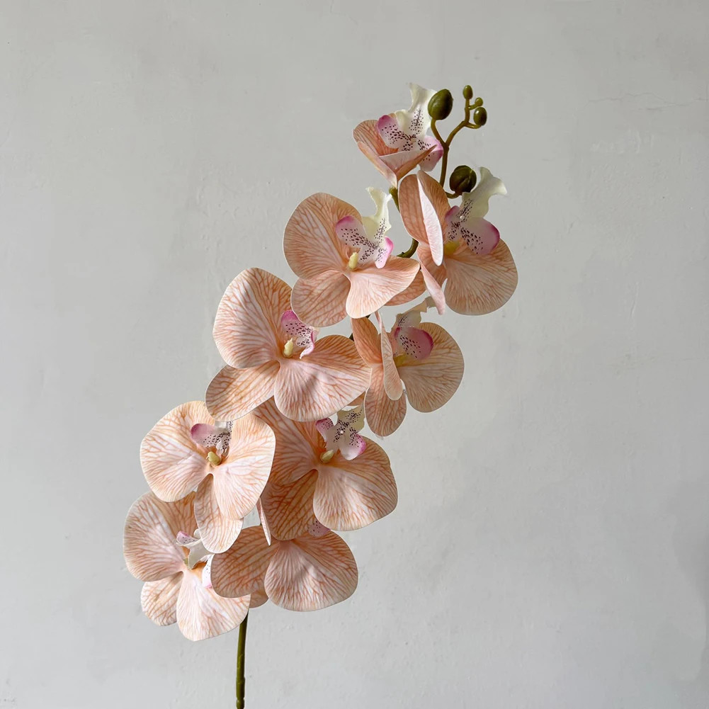 98Cm Long Phalaenopsis Artificial Flower Soft PVC Flowers Long-Lasting Beauty Re