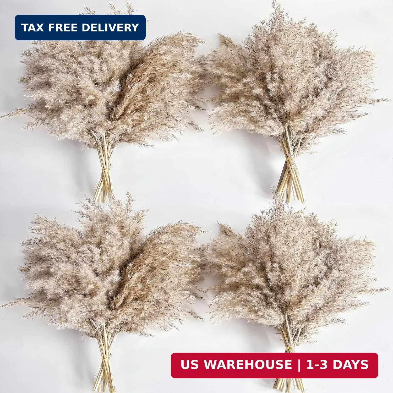 40 PCS Nature Pampas Grass Bouquet Decor – Boho Flowers and Feathers for Centerp